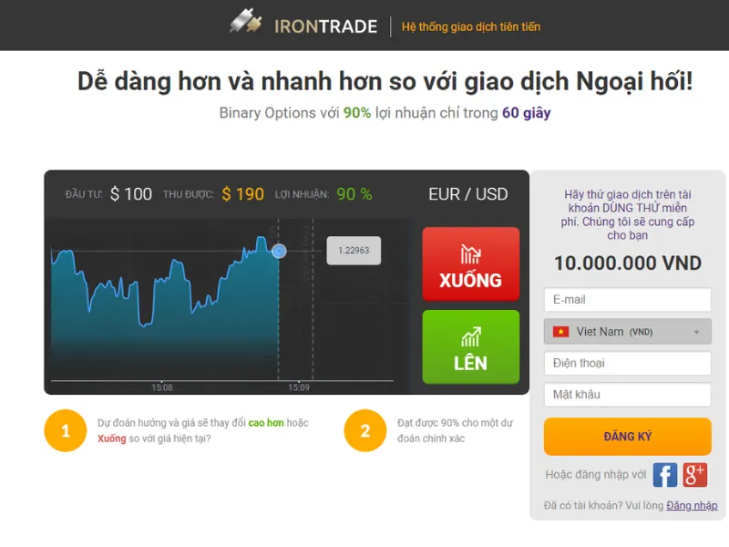Hướng dẫn đăng ký và xác thực tài khoản IronTrade