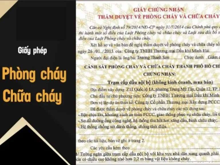 Giấy phép phòng cháy chữa cháy và những lưu ý cần biết về giấy phép phòng cháy chữa cháy