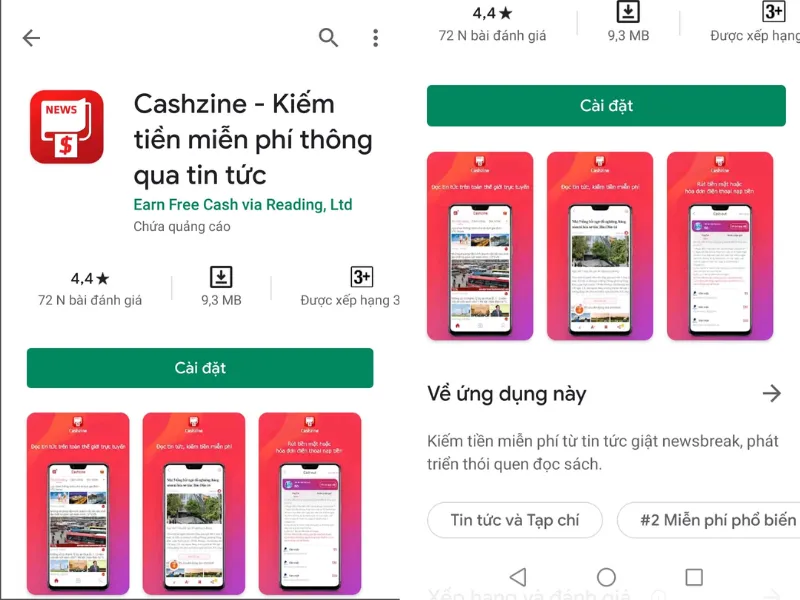 CashZine là gì? Hướng dẫn đọc báo kiếm tiền với CashZine