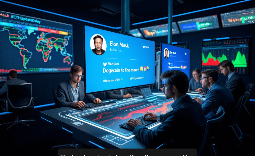 Elon Musk tweets: "Dogecoin to the moon!" 