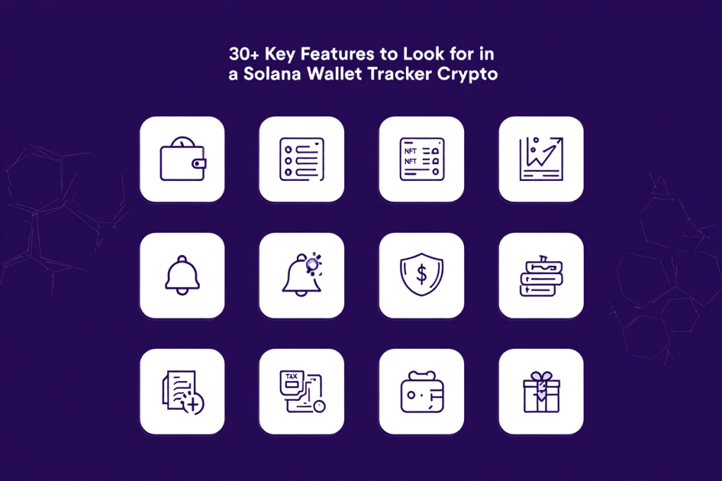 30+ Key Features to Look for in a Solana Wallet Tracker
