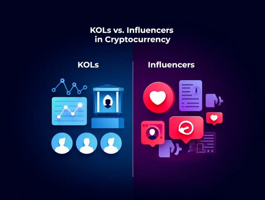 KOLs vs. Influencers in Cryptocurrency: What’s the Difference?
