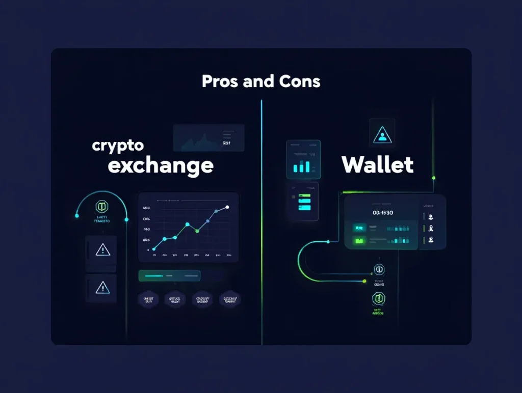 Pros and Cons of Using Crypto Exchanges vs Wallets