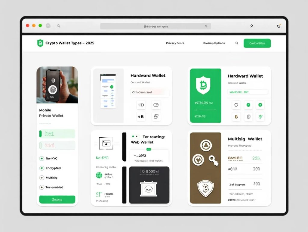 Types of anonymous Crypto Wallets A 2025 taxonomy