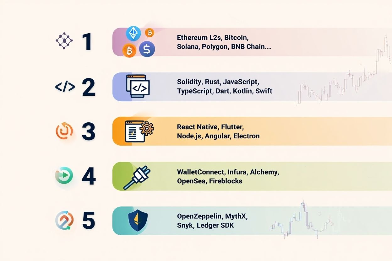 Supported technologies, blockchains, and tools