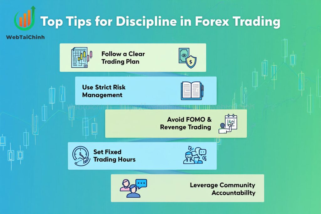 Boost forex discipline with a clear plan, risk rules, journaling, avoiding FOMO, fixed hours, and community accountability