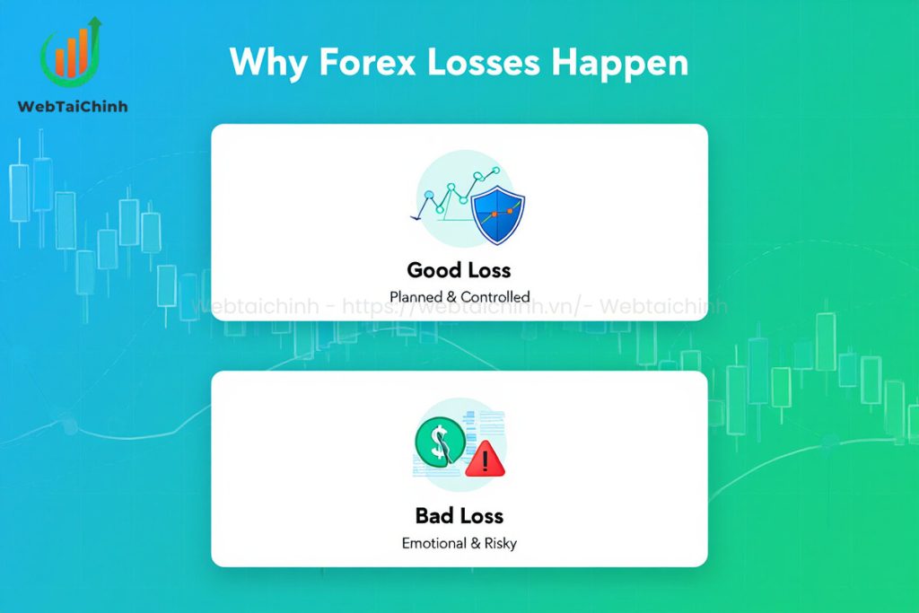 Forex losses can be good or bad good losses are planned and controlled, bad losses are emotional and risky
