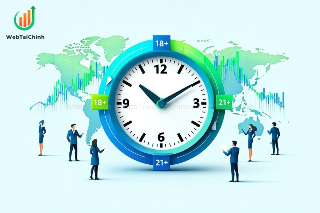 Global map and clock highlight 18+ and 21+ forex trading rules worldwide