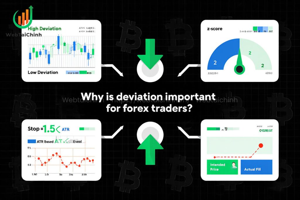 Infographic shows why deviation matters for forex traders from volatility reading to execution risk control