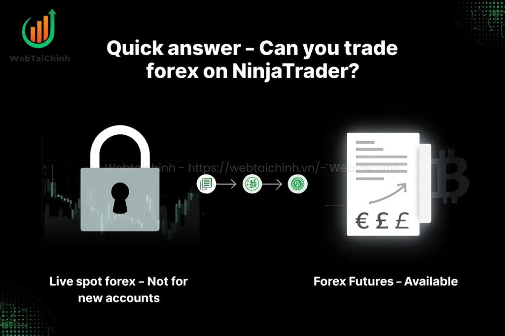Spot forex closed for new NinjaTrader users but forex futures remain accessible with transparency and regulation