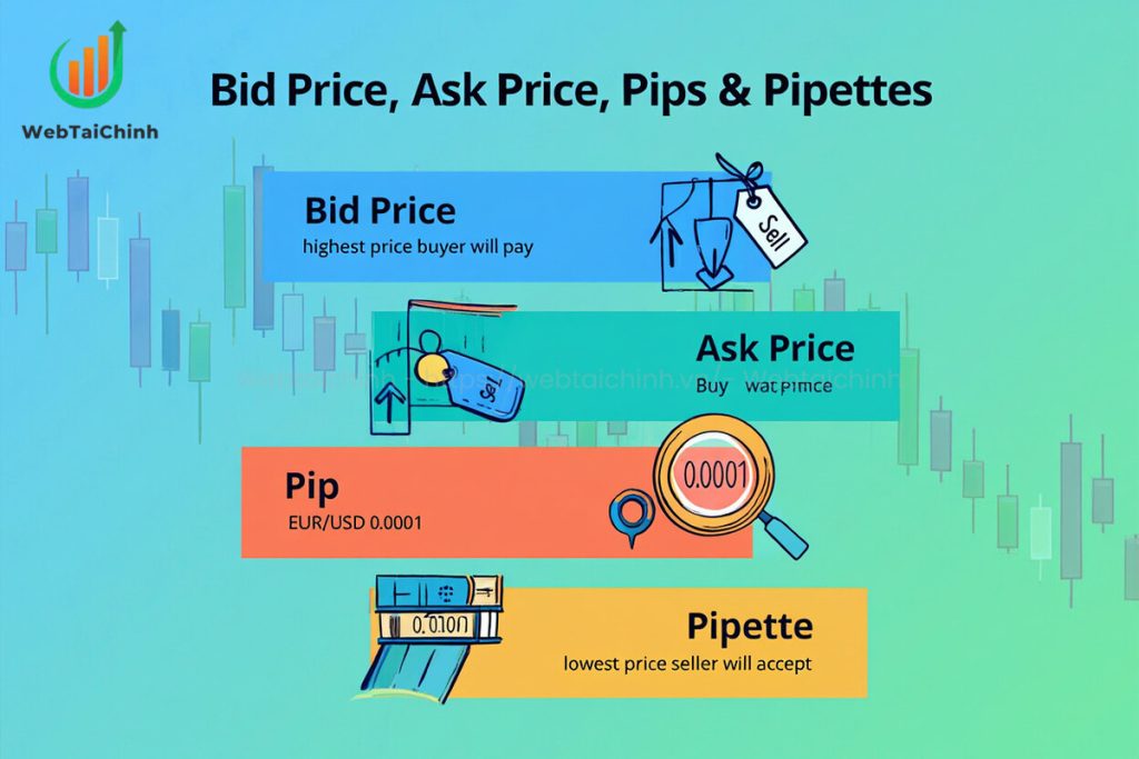 Understand bid, ask, pip, and pipette the core elements that define forex spreads and pricing